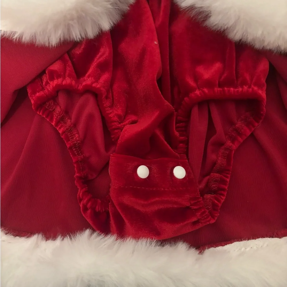 Red Santa Baby Outfit with Hat